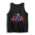 thumbnail image 5 of Goodtrade8 Summer Tank Tops for Women Red White and Blue Pullover American Flag Patriotic Casual July 4th Crew Neck Sleeveless Shirts Womens Shirts Workout, 5 of 5