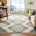 thumbnail image 2 of SAFAVIEH Moroccan Tassel Shag Desmond Area Rug, Ivory/Grey, 8' x 10', 2 of 7