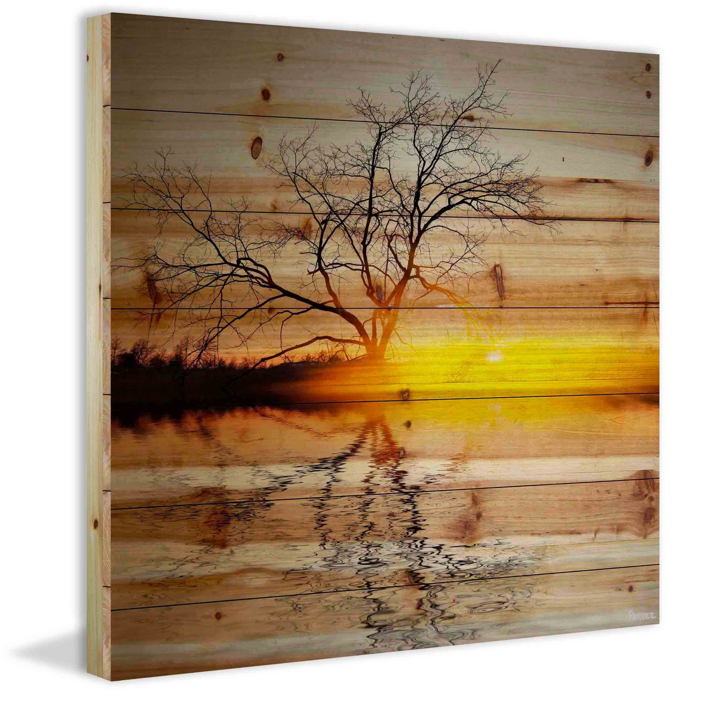 Parvez Taj Killaloe Pinewood Wall Art, 12" x 12"