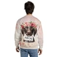 thumbnail image 5 of Happy Mother's Day German Shorthaired Pointer with Flower Crown and Greeting Card All Over Print 3D Sweatshirt Unisex Merch GSP Lover Dog Gift - 13004, 5 of 6