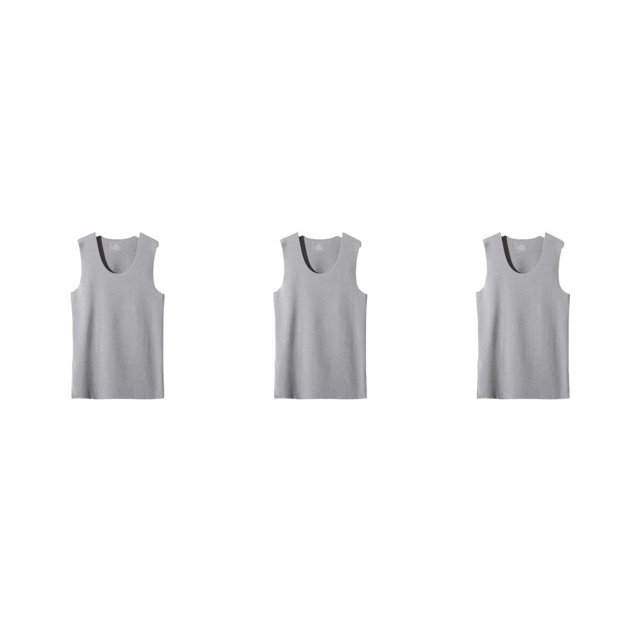 Qarigey Camiseta térmica de capa base para hombre, chaleco cálido ajustado para ejercicio, ropa interior sin mangas de diseño Simple de Type1 NO1