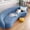 Aqua Blue, variant on Stretch Semi-Circular Curved Sofa Cover, Jacquard Curved Couch Cover Non-Slip Modern Cloud Sectional Sofa Slipcover (Beige,4seat [ 92-118 inch])