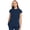 Navy, variant on Scrub Top Women Round Neck Tuckable with 2 Zipper Pockets with Rounded Hem MC703, S, Navy