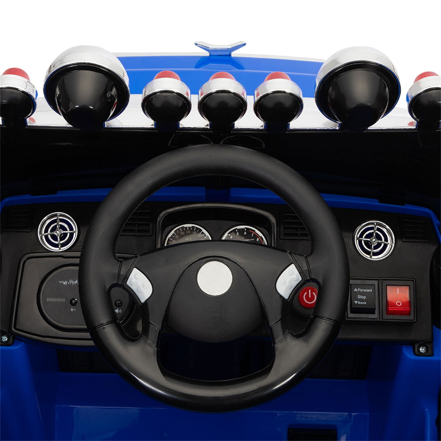 CIPACHO Kids Battery 12V Ride On Electric Car Toy, Optimus Prime Truck with Remote Control, Transformers Die-Cast Vehicle, Music, Rear Loader, Blue
