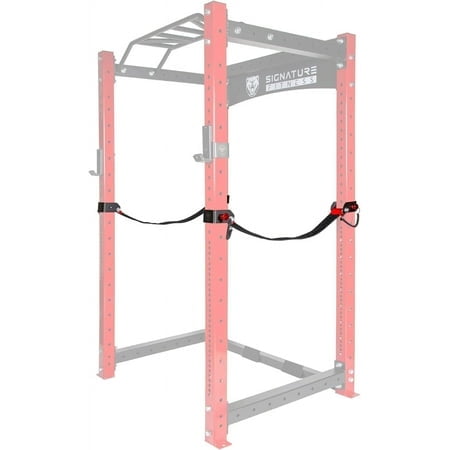 Signature Fitness Accessoires de Support de Squat Power Cage 3 x 3, Sangles de Sécurité