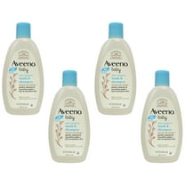 AVEENO Baby Wash and Shampoo 8 oz (Pack of 4)