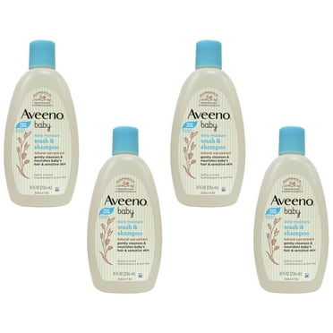 AVEENO Baby Wash and Shampoo 8 oz (Pack of 4)