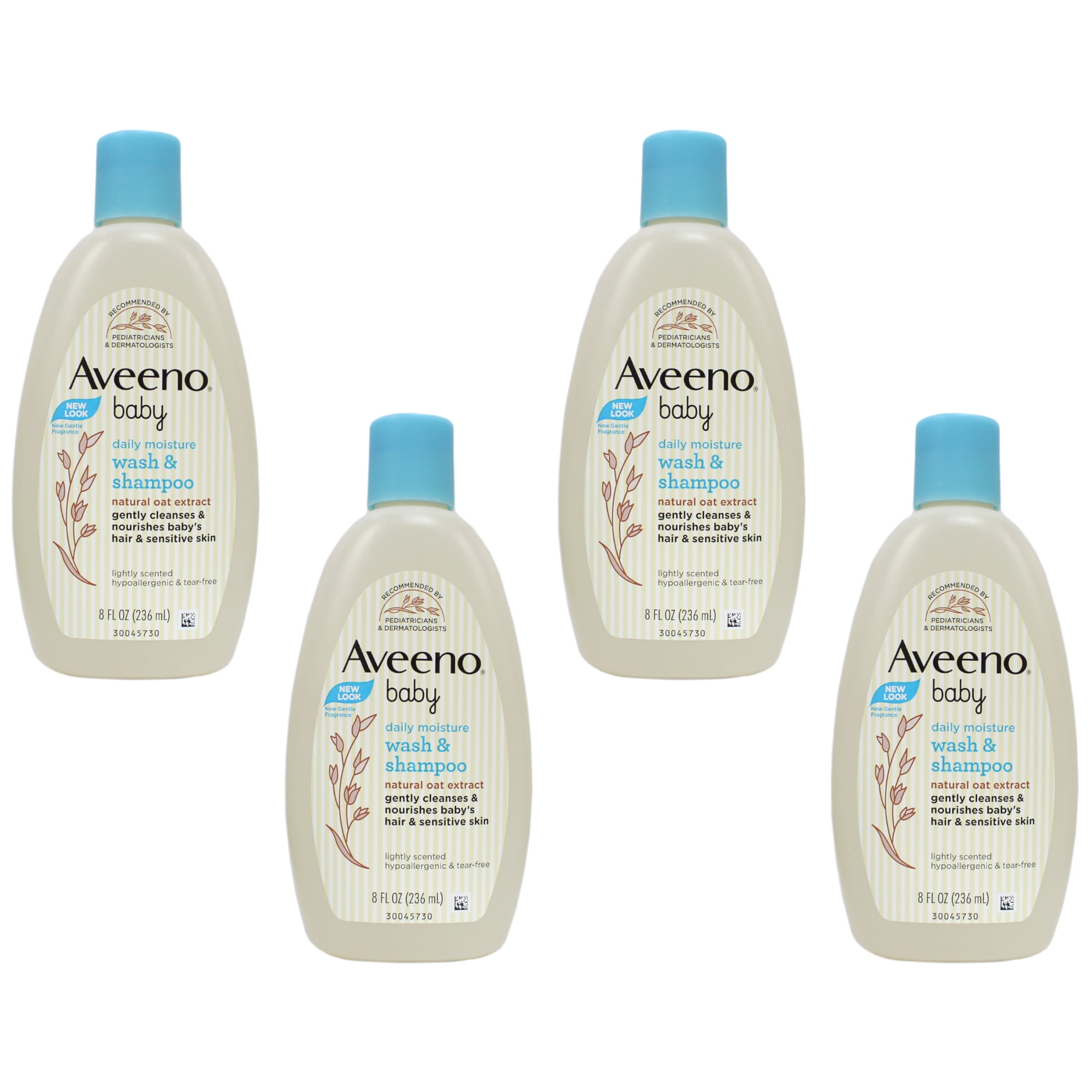 AVEENO Baby Wash and Shampoo 8 oz (Pack of 4)