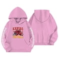 thumbnail image 3 of WhouRiu Big Girls' Hoodies and Sweatshirts Baseball Print Long Sleeve Pullover Hoodie Sweatshirt Pink,Sizes 7-8, 3 of 3
