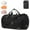 Black, variant on URSOFINE Sports Bag & Travel Bag Foldable, 30L Waterproof Gym Bag With Shoe Compartment For Women & Men, Hand Luggage Bag, Weekender Travelite For Gym Sports Training Bag Travel