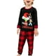 thumbnail image 1 of Pijamas Navideñas Conjunto de pijama de 2 piezas Traje diario con cintura elástica y estampado informal familiar Kuymtek Negro*T 2-3 años*niño Única para Unisex, 1 of 9