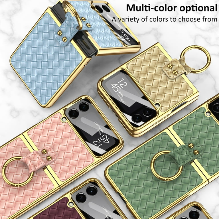 Decase for Samsung Galaxy Z Flip5 Luxury Case ,Fashion Woven