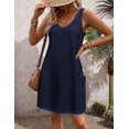 thumbnail image 5 of Zeagoo Women T Shirt Dress with Pockets Summer Beach Dress for Women V Neck Sun Dress Women Short Mini Dress A Line Dress, 5 of 6