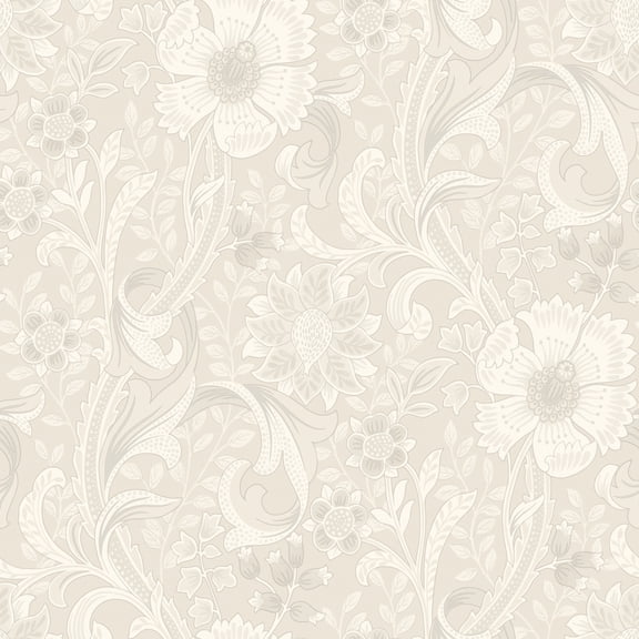 Chesapeake Liora Neutral Floral Trail Wallpaper