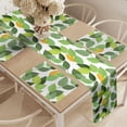 thumbnail image 2 of Ambesonne Leaves Table Runner & Placemats, Mother Nature Foliage, Placemat 4 pcs + Runner 16"x72", Fern Green Marigold, 2 of 2