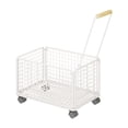 thumbnail image 2 of Tnarru Panier de Rangement Roulant Organisateur de Cabine avec Roues Panier à Fleurs à Roulettes Petit Chariot Utilitaire pour Poupées Jouets Camping Chambre de Bébé 43cmx28cmx28cm, 2 of 8