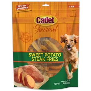 Cadet Gourmet Sweet Potato Fries Dog Treats, 1 Pound