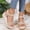 Khaki, variant on KIJBLAE Women's Plus Size One Strap Peep Toe Sandals, Adjustable Buckle Design, Trendy Comfortable Daily Summer Casual Footwear Khaki 36