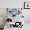 thumbnail image 5 of Catabedysis Red Tractor Letter Print Twin Comforter Sets For Boys,Cute Farm Animal Monogrammed B Bedding Set,Colorful Stars Reversible,2 Pieces,1 Comforter and 1 Pillowcase, 5 of 7