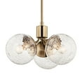 thumbnail image 5 of 52700CPZ Kichler Lighting Silvarious - 3 Light Chandelier-9.5 Inches Tall and 16.5 Inches Wide-Champagne Bronze Finish-Clear Crackle Glass Color, 5 of 9