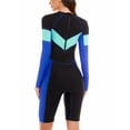 thumbnail image 3 of Swimsuit for Women Lady Long Sleeve Zip Up Bathing Suit One Piece Knee Length Swimwear Athletic Sun Protection Rash Guard Holiday Beach UPF 50+ Bodysuits Surfing Wear, 3 of 6