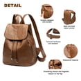 thumbnail image 4 of HuaAngel Backpack Purse for Women Leather Drawstring Anti-theft Shoulder Bag Fashion Multipurpose Travel Bag, 4 of 7