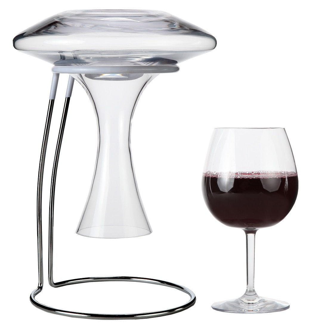 Lily's Home Wine Liquor and Whiskey Decanter with Glass Stopper Let Your 