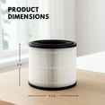 thumbnail image 2 of 3-in-1 True HEPA Activated Carbon Filter Replacement Compatible with Bissell MYair Pro Air Purifier 3139A Hub 2905A Part 3069 3389. Size 6.1" x 6.1" x 6". 3 Packs, 2 of 5