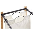 thumbnail image 6 of TRINITY BASICS® 2-Bag Bamboo Laundry Cart - Bronze Poles, 6 of 7