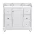 thumbnail image 4 of Roomfitters Bathroom Vanity Cabinet with 4 Drawers and Adjustable Shelves, Premium Wood Construction, Open-Back Design, White (Sink and Faucet not Included), 4 of 6
