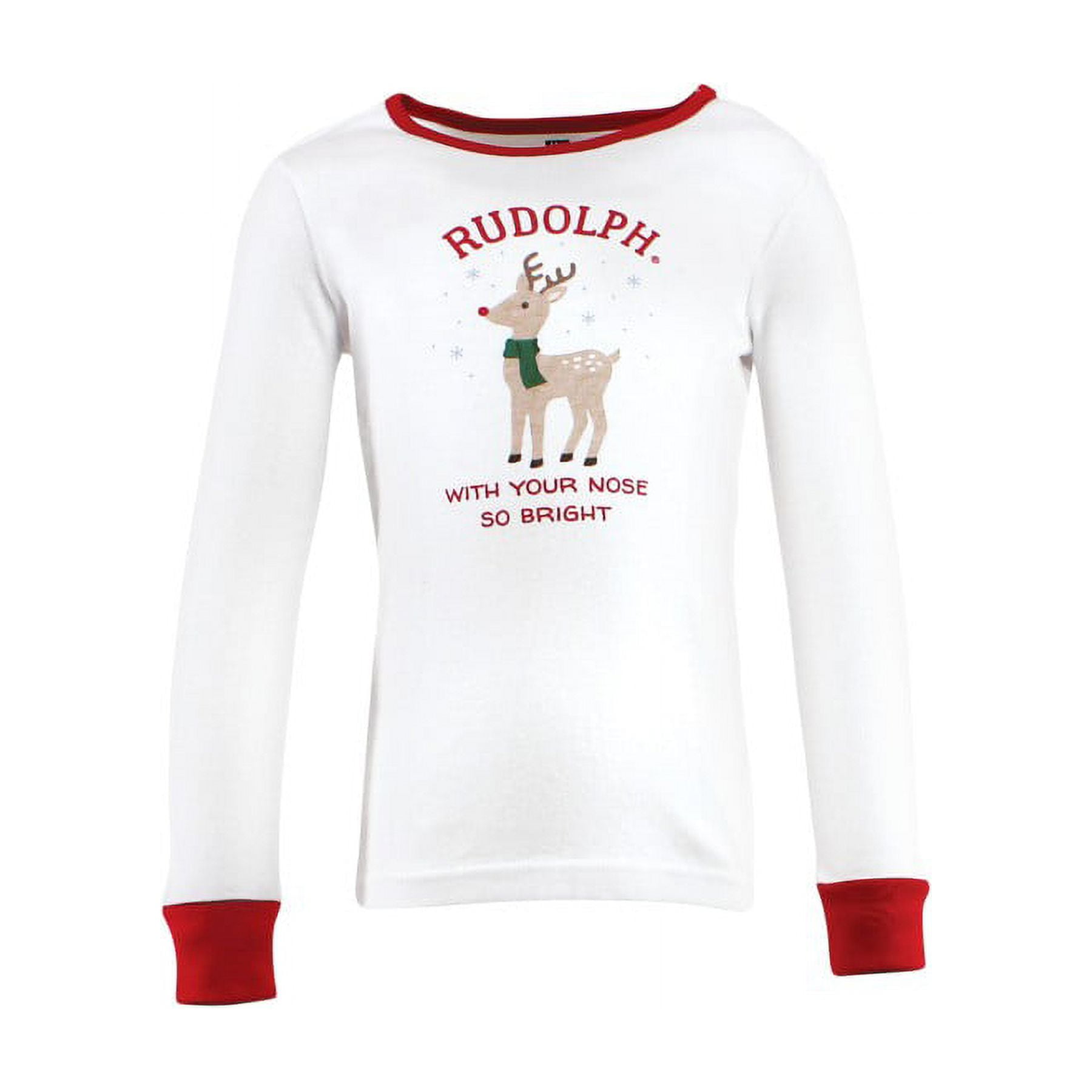 Hudson Baby Infant and Toddler Cotton Pajama Set, Rudolph, 12-18 Months