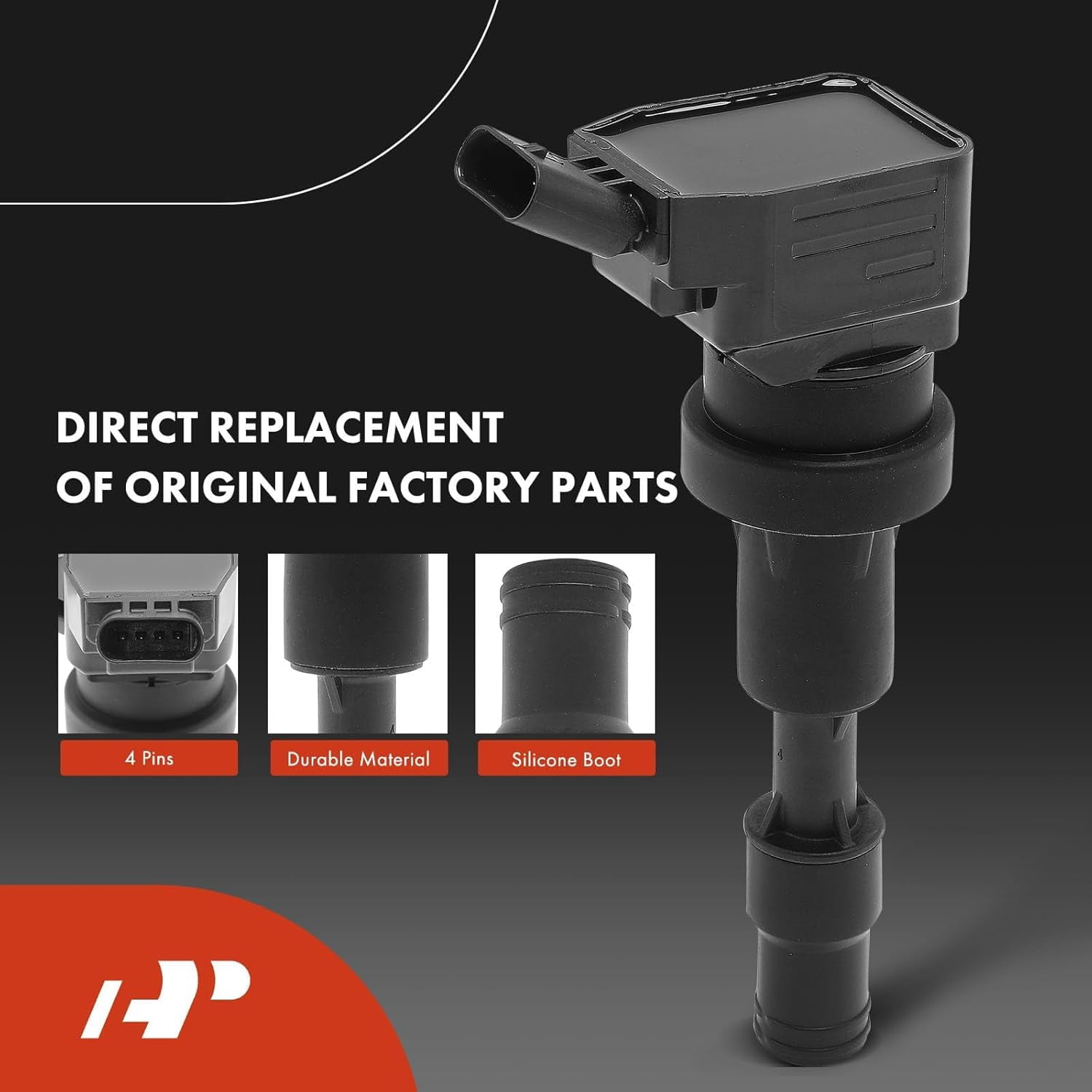 A-Premium Set of 4 Ignition Coil Pack and Iridium Spark Plugs Compatible with Hyundai Elantra 2017 2018 2019 2020 1.4L