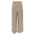 thumbnail image 5 of DHFJKG Summer Pants Women Wide Leg Sweatpants Classic Striped Drawstring Lightweight Breathable Beach Pants Soft Trousers, 5 of 5