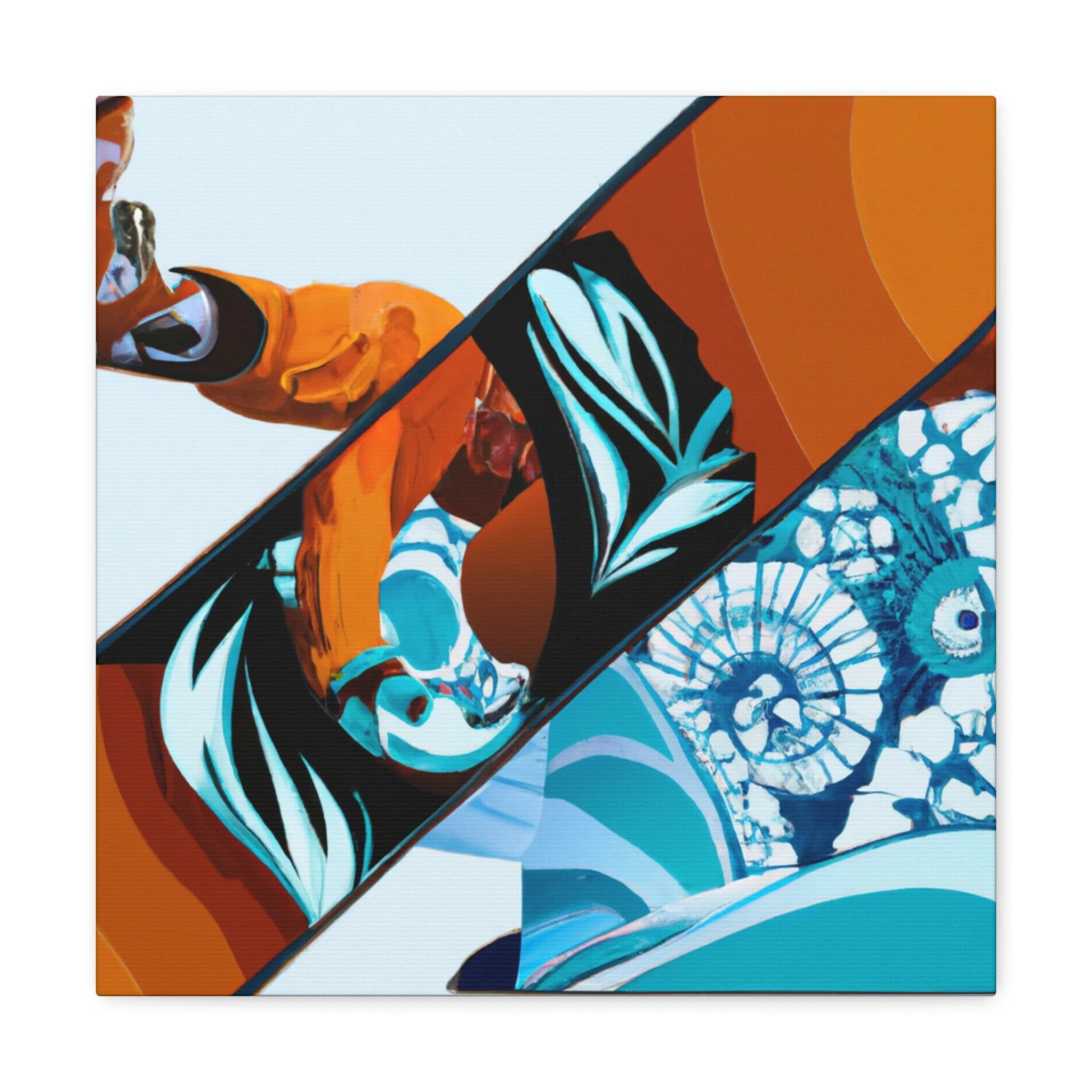 Snow Boarding Splendor - Canvas - Walmart.com