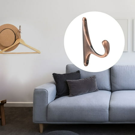 

Uxcell Zinc Alloy Wall Hooks Robe Hooks Home Storage Holder w Screws Copper Tone 2 Pack