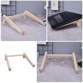 thumbnail image 1 of VERDANVERSE Support d'Ordinateur Portable en Bois pour la Rentrée Scolaire, Usage Domestique, Matériau en Bois Réutilisable Naturel Kaki, Réduit la Fatigue du Cou, 7.8 Pouces, 1 of 8