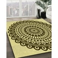 thumbnail image 2 of Ahgly Company Indoor Rectangle Patterned Mustard Yellow Area Rugs, 2' x 4', 2 of 6