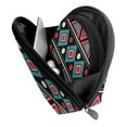 thumbnail image 4 of YFYANG 2 Piece Women's Portable Makeup Bags, Vintage Bohemian Stripes Clutch Travel Toilet Bags Cosmetic Organizer, 4 of 7