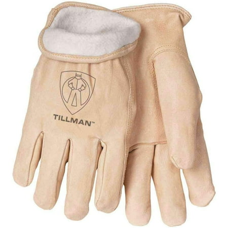 

POIUIjyd 1412 Fleece Lined Top Grain Pigskin Winter Gloves X-Large