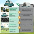 thumbnail image 4 of COBIZI Tents for Camping 4/6 Person Camping Tent with Rainfly and Screen, Easy Setup Lightweight Portable Waterproof Outdoor Tent with Carry Bag for Backpacking, Hiking, Family Travel, 4 of 7