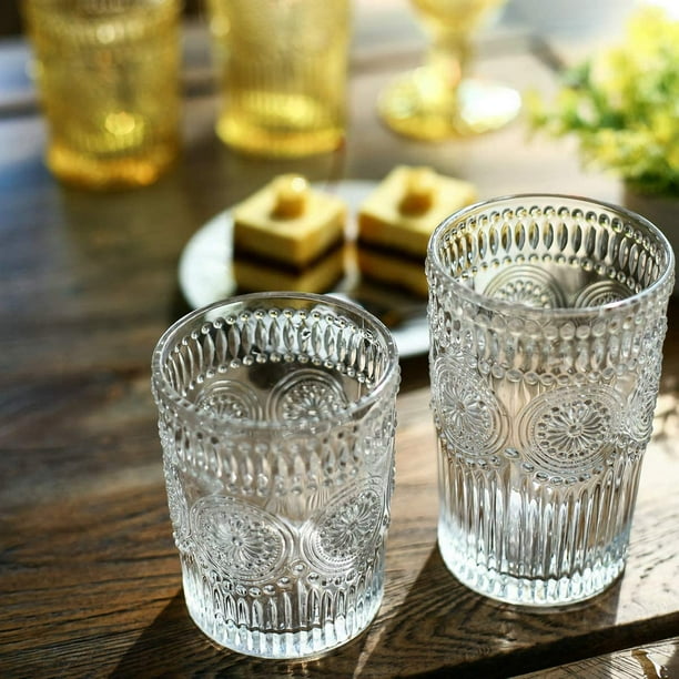 KADAX Lot de verres à eau en verre de qualité supérieure - Verres à jus à  parois épaisses - Pour eau, boisson, jus, fête, cocktail, verres à boisson ( lot de 12-300 ml) 