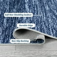 thumbnail image 5 of Modern Washable Area Rugs 5' x 7', Low-Pile Soft Indoor Rugs for Living Room Bedroom, Foldable Floor Carpet with Non-Slip Backing(Blue), 5 of 6