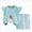 C334--Light Blue, variant on 18-24 Months Toddler Pajamas Long Sleeve Girls Pajama Set Kids Solid Pjs Boys Soft Sleepwear 12M–7Y Flying Sleeve Top Shorts Set Yellow