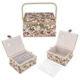 thumbnail image 6 of Fabric Sewing tool Storage Box,Extra Large Sewing Basket Basket for Needles Thread Tape Measure and Other Storage, 6 of 9