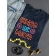 thumbnail image 3 of Cinco De Mayo Neon Mustache Shaped T-Shirt Women -Image by Shutterstock, Female Small, 3 of 4