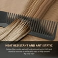 thumbnail image 4 of EXLEAF 2026 New Styling Comb | Professional Carbon Fiber Anti Static Chemical and Heat Resistant Comb for All Hair Types for Salon, Home, Travel | Fine and Wide Tooth Comb for Men and Women, 4 of 7
