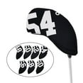 thumbnail image 4 of Ruiboury 7Pcs Golf Club Headcover Iron Head Cover Protector Sleeve Angle Black, 4 of 6