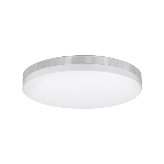 Xtricity - Ceiling Light with Integrated LEDs, 17" Diameter, 3 Color Options, From the Valerio Collection, Nickel