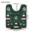 thumbnail image 5 of Yayeee Bath Rug for Bathroom Floor Non Slip Rectangle Fluffy Soft Absorbent Mat, 16"x24", Christmas Santa Hats, 5 of 7