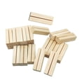 thumbnail image 2 of 20x portatarjetas de madera y tarjetas de mesa, soportes de acrílico para letreros de boda, decoración de letrerosrestaurantes, fiestas, Rectángulo Soledad titulares de lugar, 2 of 10